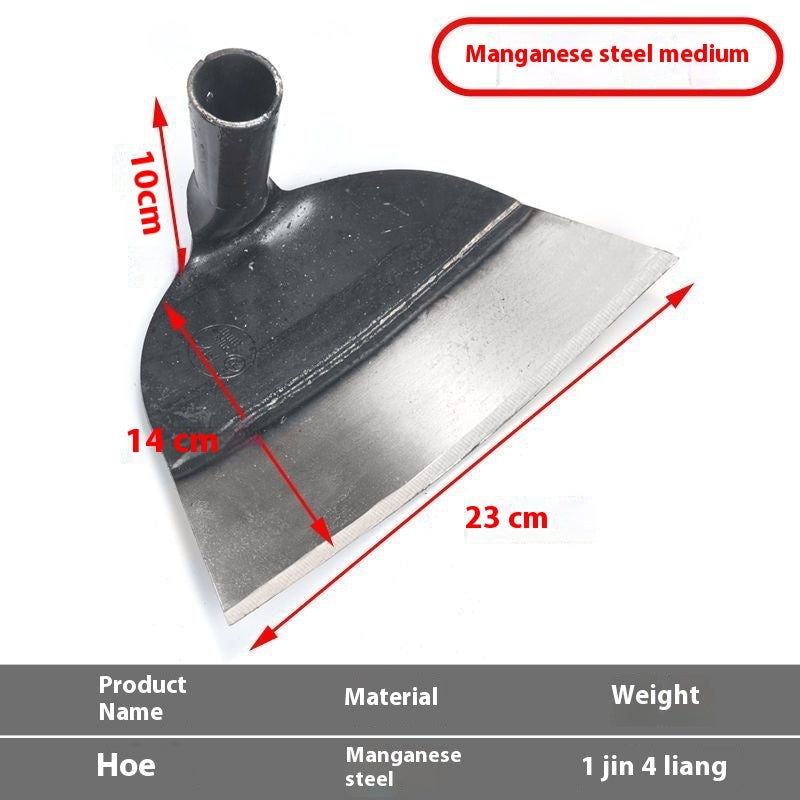Heavy-Duty Manganese Steel Garden Hoe