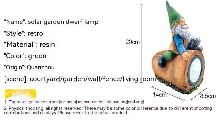 Resin Floor Solar Spotlights Garden Decoration Lawn Cartoon Toy