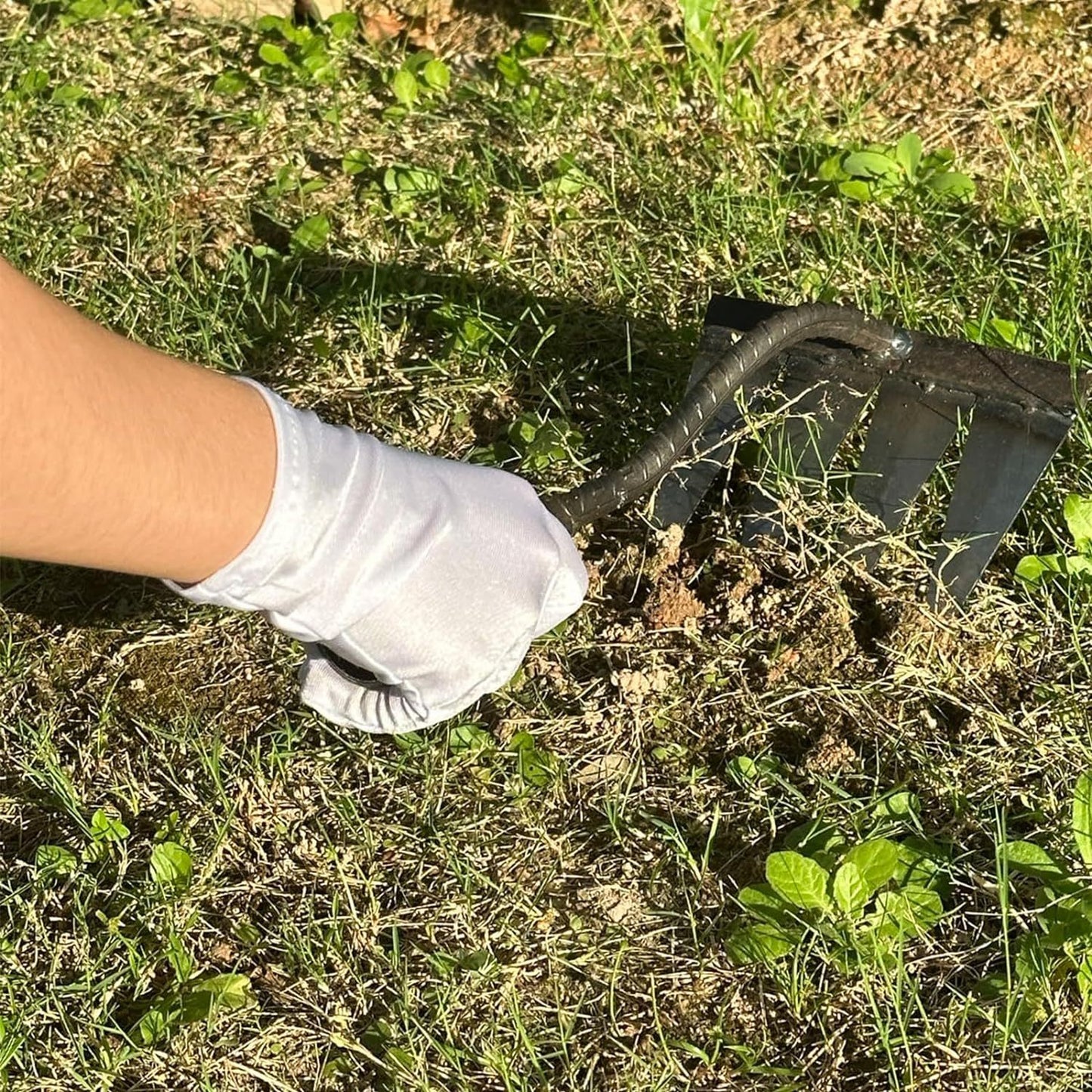 Heavy-Duty Weeding Rake for Effortless Gardening