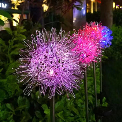 Solar-Powered Dandelion Garden Light