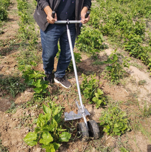 Multifunctional Weeding And Loosening Soil Hoe Hand Push Plow Weeding Micro Tiller