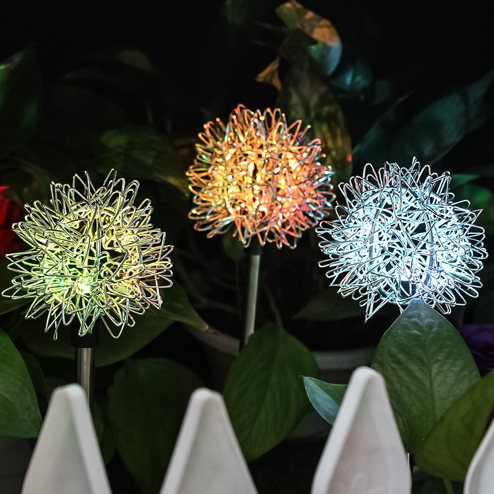 Solar-Powered Dandelion Garden Light
