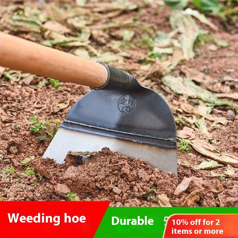 Heavy-Duty Manganese Steel Garden Hoe
