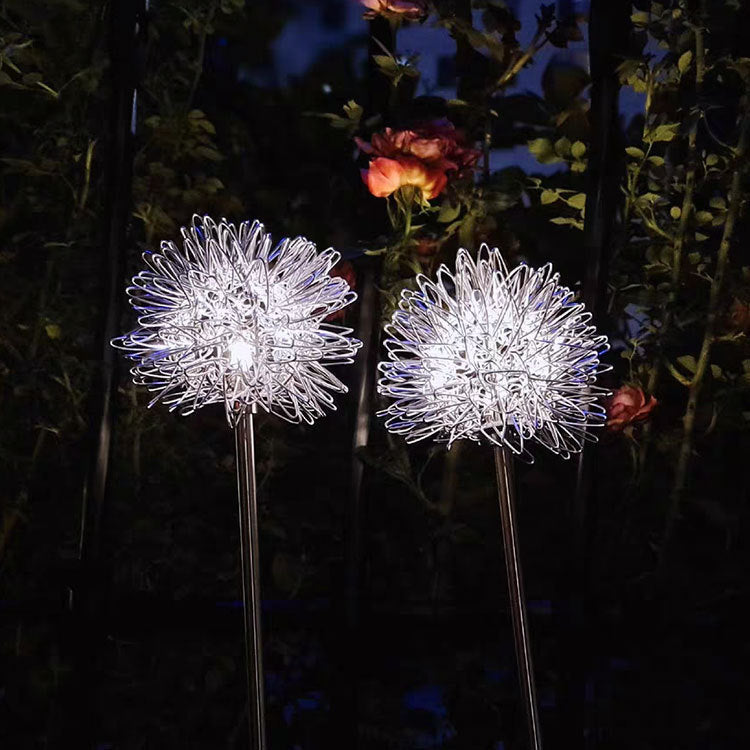 Solar-Powered Dandelion Garden Light