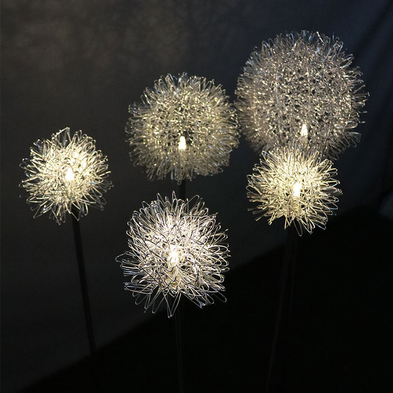 Solar-Powered Dandelion Garden Light